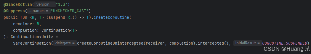 createCoroutine receiver